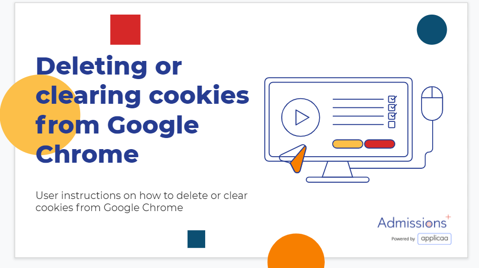 Deleting or clearing cookies from Google Chrome